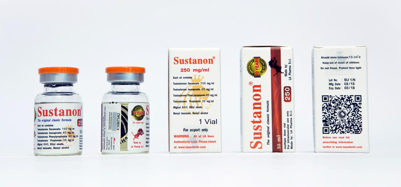 Sustanon/LA Pharma 250mg/ml in 10ml vial